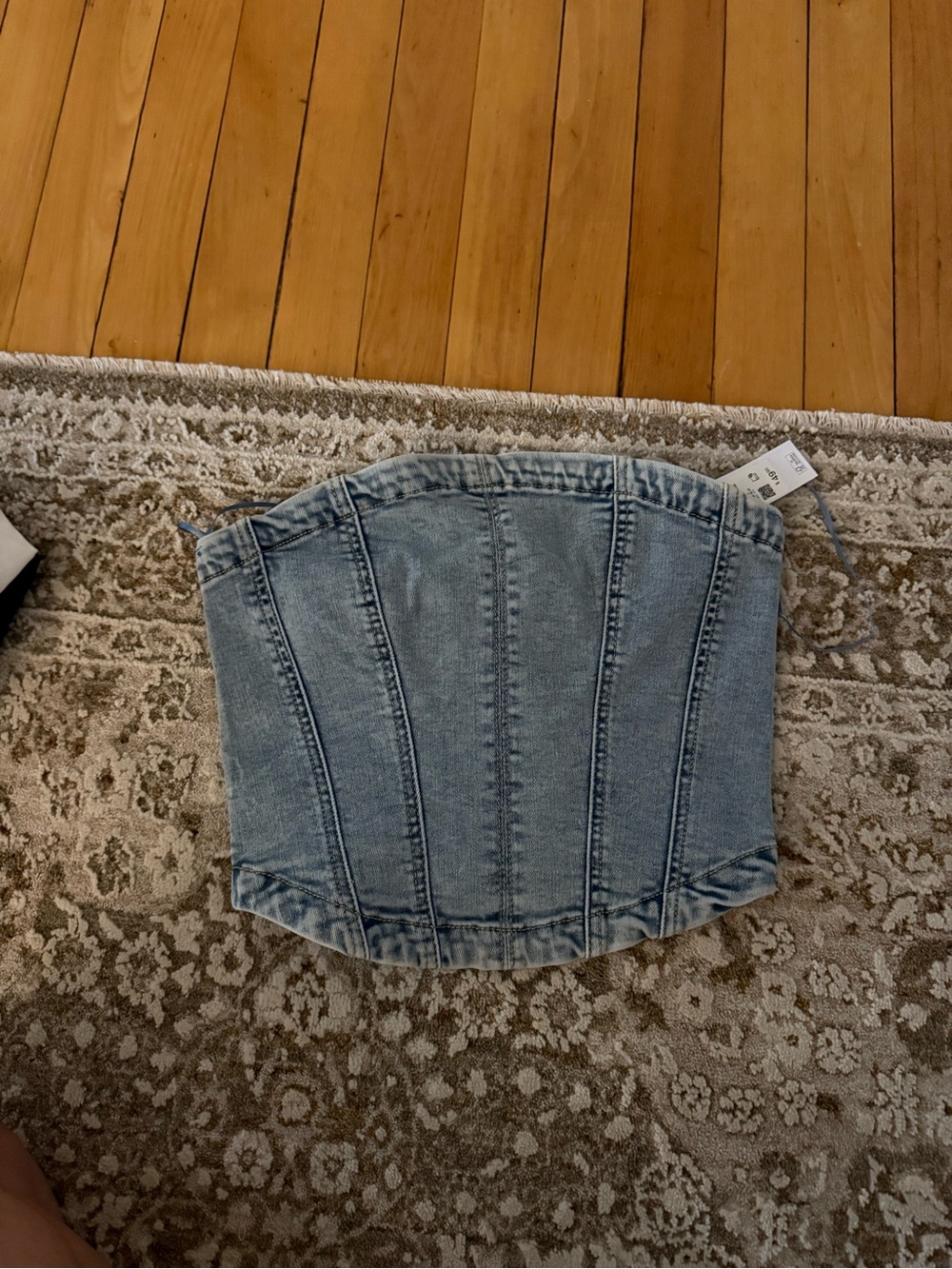 Garage Denim Tube Top